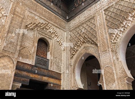 Bou Inania madrasa (1355), Fes, Morocco Stock Photo - Alamy