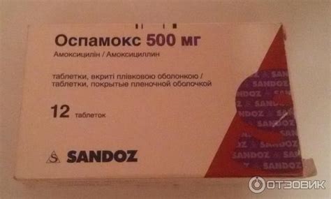 Отзыв о Антибиотик Sandoz "Оспамокс" | Весьма достойный