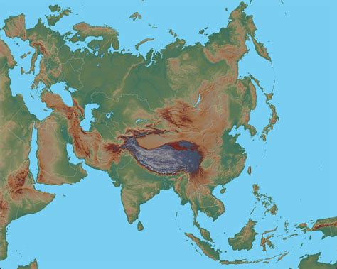Mýtné štěrbina zpoždění central asia physical map Zvedněte se ...