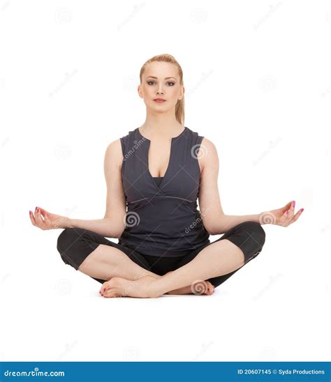 Lovely fitness instructor stock image. Image of exercise - 20607145