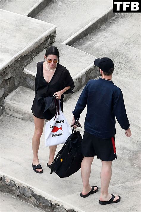 Courteney Cox Enjoys the Summer Holiday with Johnny McDaid in Positano