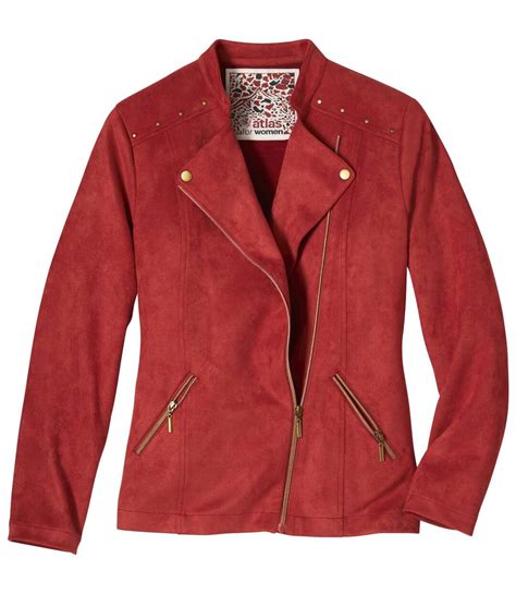 Veste terracotta en suédine tendance femme | Atlas For Men