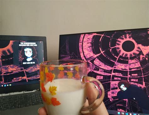 My dirty ass ghetto ass setup + milk (I'm obsessed with the art style