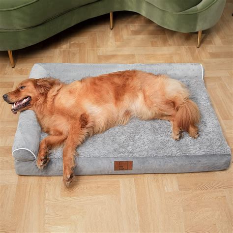 Tucker Murphy Pet™ Dog Bed For Extra Large Dogs, Memory Foam Orthopedic L-Shape Dog Beds With
