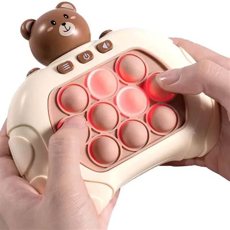 Интерактивная электронная игрушка антистресс поп ит мишка, Pop It, 4 ...