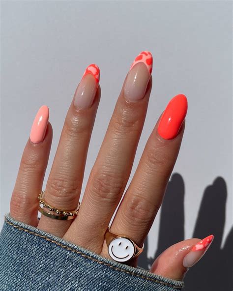 latest coral nail ideas