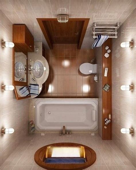 Дизайн совмещенного санузла Small Bathroom Layout, Modern Small ...