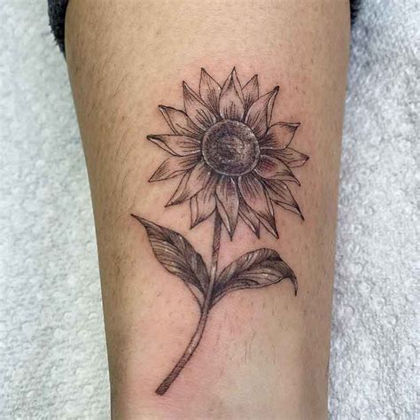 bright sunflower tattoo designs  simple  intricate