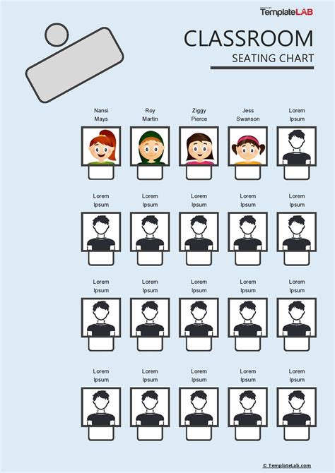 great seating chart templates wedding classroom