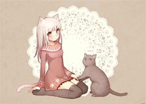 Кошка арт аниме - фото и картинки abrakadabra.fun