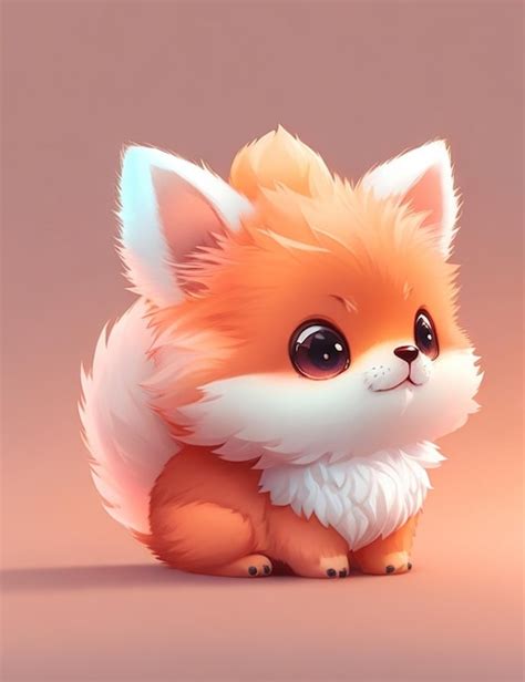 Premium AI Image | Adorable and fluffy little fox