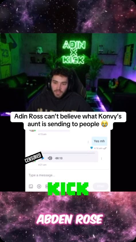 Abden Rose | Konvy’s aunt is wild! #adinross #adinrossclips #konvy #