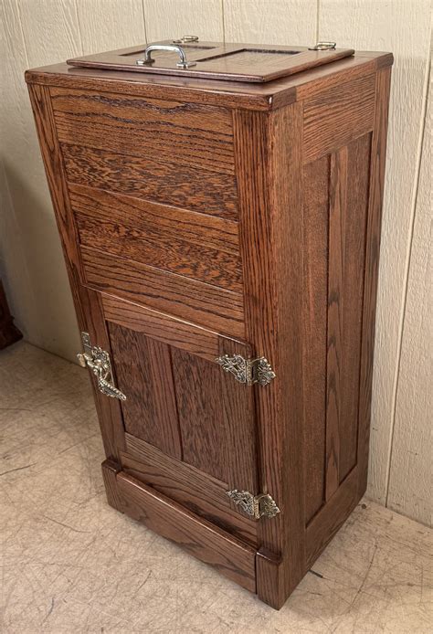Oak Apartment-Size Ice Box - Doug Schmitt Antiques