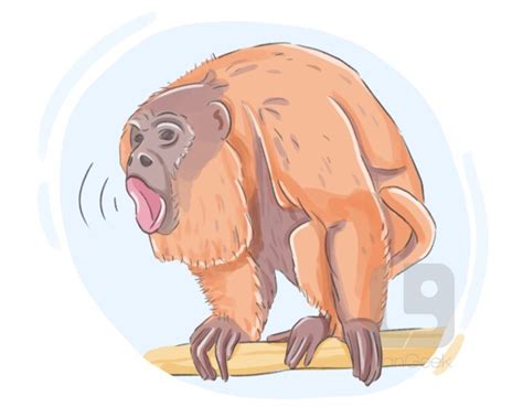 definition meaning  howler monkey langeek