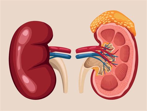 kidney realistic organs 10529276 Vector Art at Vecteezy