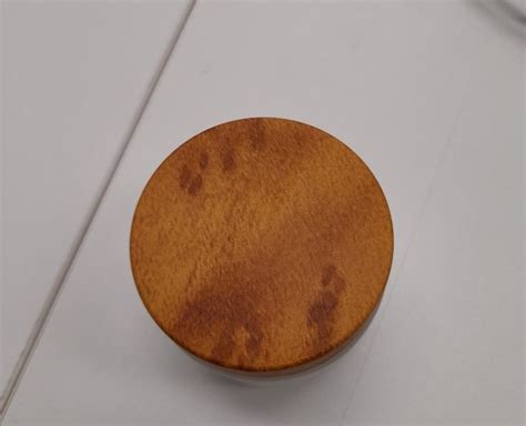 #ฝา#ฝาไม้ ลายวอลนัท กระปุกแก้ว 50g ck0002 k0053-k0054