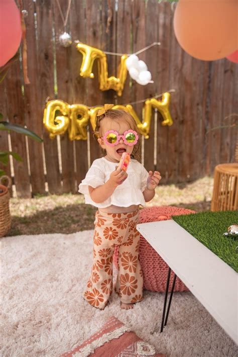 Groovy one script letter balloons groovy birthday groovy one banner ...