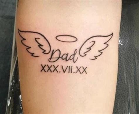 In memory tattoo rip dad signature tattoos remembrance tattoos tattoos