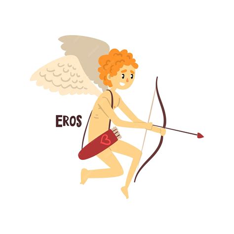 Premium Vector | Eros greek god ancient greece mythology character