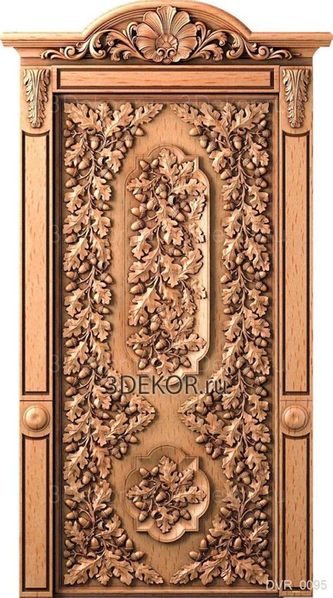 Резная дверь из массива в стиле барокко | Wood doors interior, Wood ...