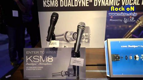Shure KSM8 in NAMM 2016 by Rock oN - YouTube
