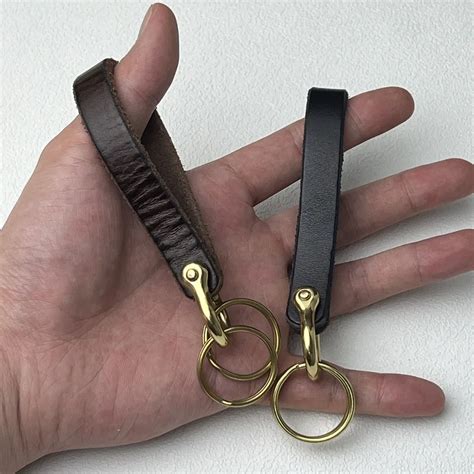 Брелок из натуральной кожи с верхним слоем из воловьей кожи | AliExpress