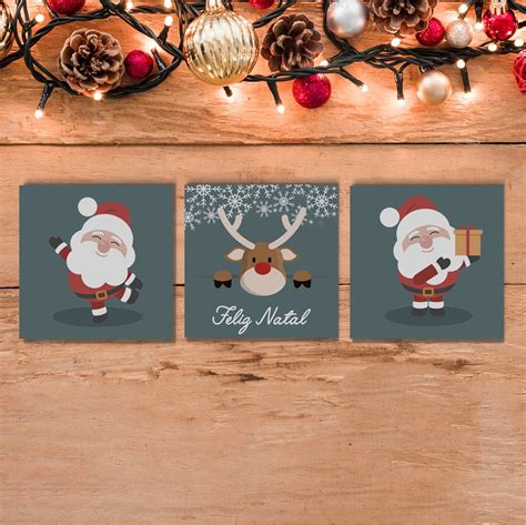 Kit Quadros Decorativos Natal - Wallze