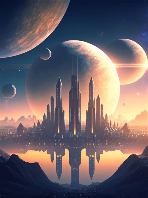Sci-Fi City on Alien Planet | Fantasy concept art, Science fiction ...