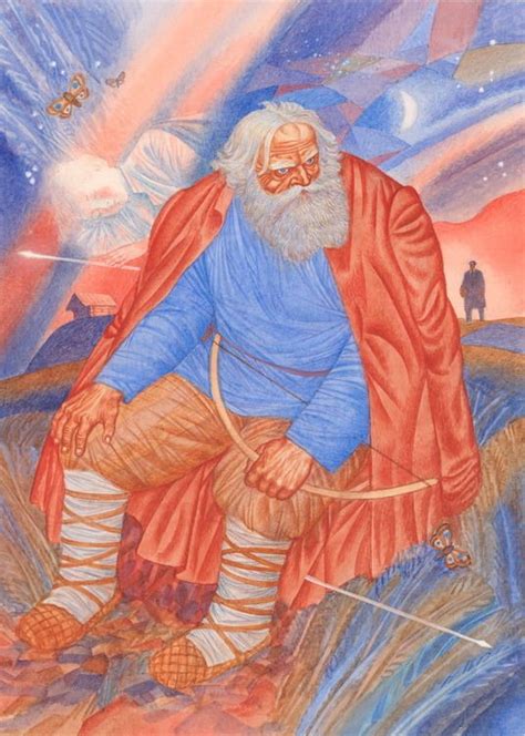 Иллюстрация П.Бажов. Орлиное перо в стиле книжная графика ...