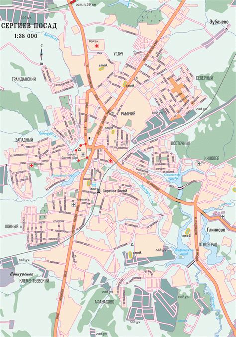 Старинные города России :: Сергиев Посад :: Карта