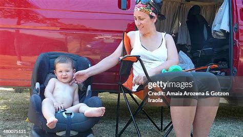 naturist family vacation stock  high res pictures  images