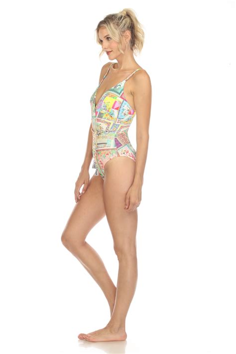 Floral Braided Wrap One-Piece Swimsuit | Johnny Was — AfterRetail
