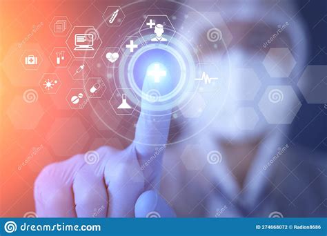 Medical Technology in Clinic or Hospital. Treatment and Use of Computer ...