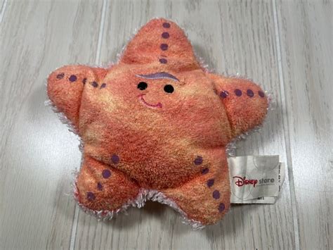 Disney Store Finding Nemo Peach small mini 6" starfish beanbag beanie ...