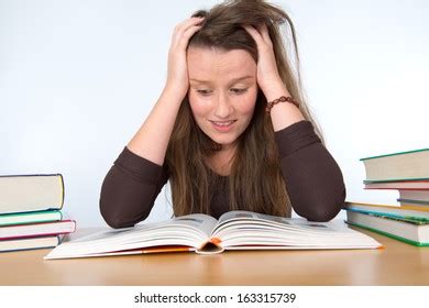 Young Woman Has Difficult Studies Stock Photo 163315739 | Shutterstock
