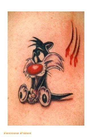 sylvester | Cartoon tattoos, Cat tattoo designs, Cartoon character tattoos
