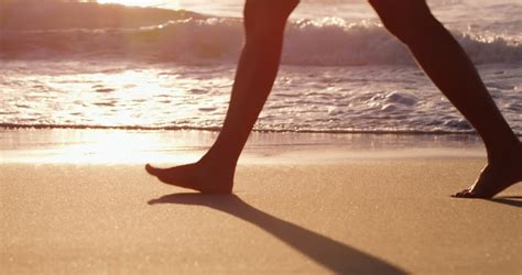 Woman Surfers Feet Walk Across Stock Footage Video (100% Royalty-free ...