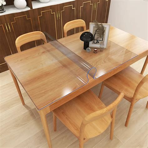 OXIGG Clear Table Cover Protector - 12x72 Inch 1.11mm Thick Rectangle ...