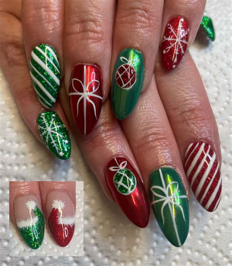 Christmas Nail ideas 2023 | Christmas present nails, Xmas nails
