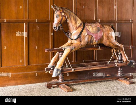 vintage rocking horse Stock Photo - Alamy