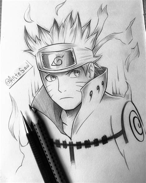 Naruto Kurama Mode I drew I don’t know when : r/Boruto