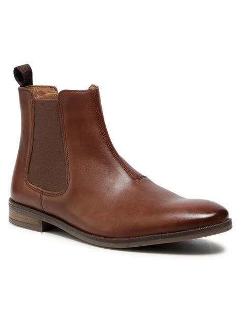 Боти тип челси Clarks Stanford Top 261548437 Кафяв | obuvki.bg