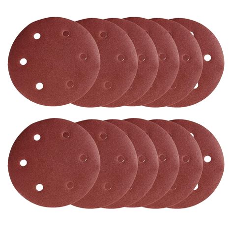 24 PCS Drywall Sander Sanding Dics, 6-Hole Hook-and-Loop Sanding Discs