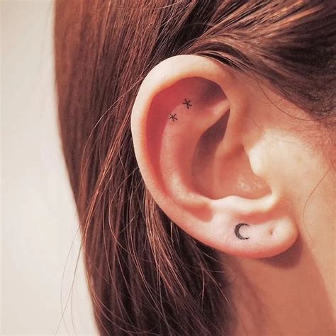Tatuagem Na Orelha - As melhores inspirações de tatuagem na orelha feminina para você copiar