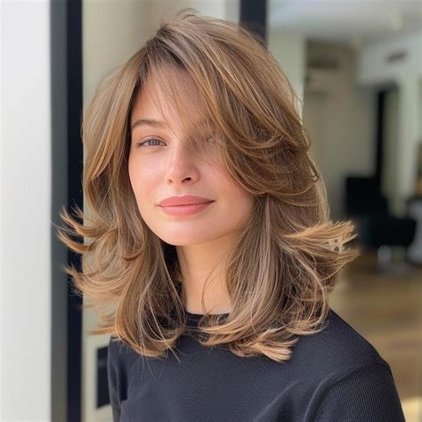 Cortes De Cabelo Médio Repicado Em Camadas