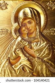 orthodox panagia theotokos ai generated image  shutterstock