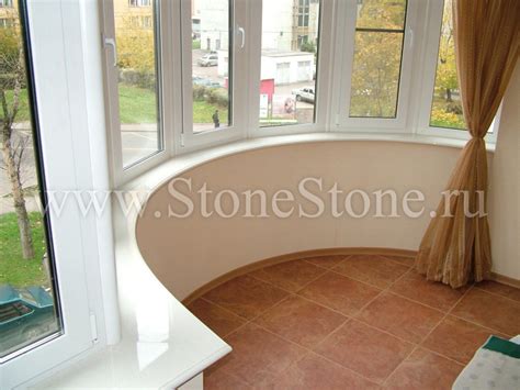 Подоконник из искусственного камня Hi-macs S28 Alpine White: купить по ...