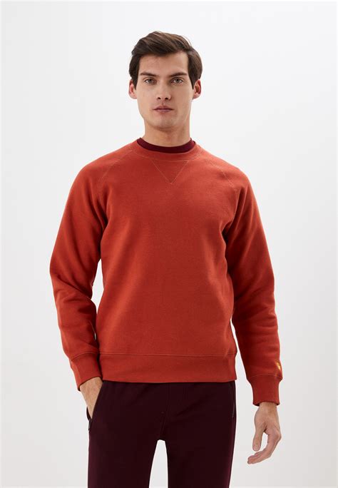 Свитшот Carhartt WIP, цвет: оранжевый, RTLACK405901 — купить в интернет ...