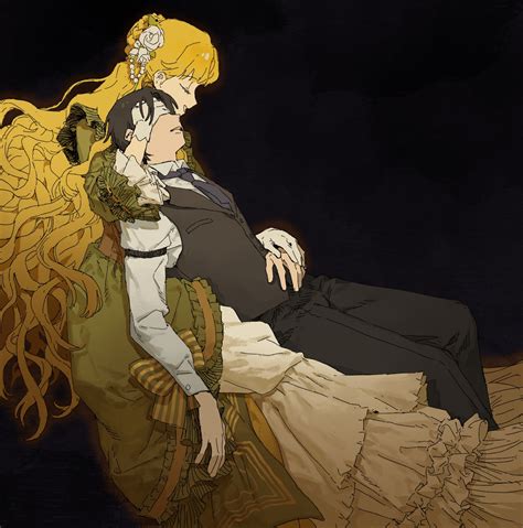 klein moretti and audrey hall (lord of the mysteries) drawn by