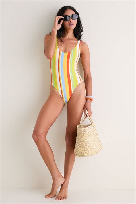 St. Barths Stripe Annemarie One Piece | Solid & Striped